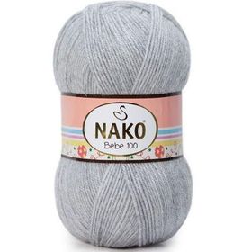 Nako Bebe 100 195 Açık Gri Melanj El Örgü İpi