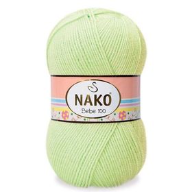 Nako Bebe 100 5819 Tomurcuk Yeşili Örgü İpi