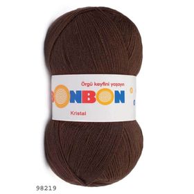Nako Bonbon Kristal 98219 Kahverengi Örgü Lif İpi