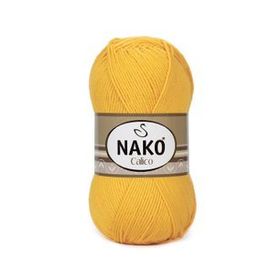 Nako Calico 4285 Sarı El Örgü İpi