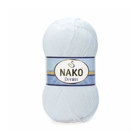 Nako Denim 208 Beyaz El Örgü İpi