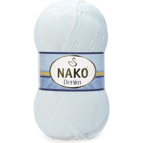 Nako Denim 208 Beyaz El Örgü İpi