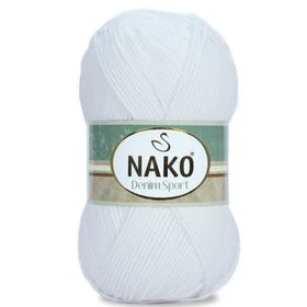 Nako Denim 208 Beyaz El Örgü İpi