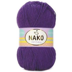 Nako Elit Baby 10253 Plum Purple El Örgü İpi