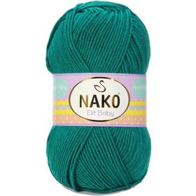 Nako Elit Baby 10327 Koyu Yeşil El Örgü İpi