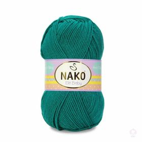 Nako Elit Baby 10327 Koyu Yeşil El Örgü İpi