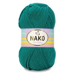 Nako Elit Baby 10327 Koyu Yeşil El Örgü İpi