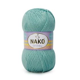 Nako Elit Baby 10482 Azur El Örgü İpi