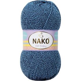 Nako Elit Baby 21350 Mavi Lacivert Muline El Örgü İpi