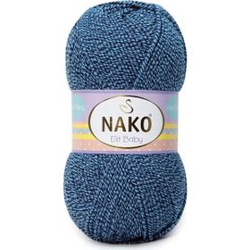 Nako Elit Baby 21350 Mavi Lacivert Muline El Örgü İpi