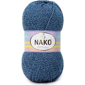 Nako Elit Baby 21350 Mavi Lacivert Muline El Örgü İpi