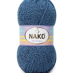 Nako Elit Baby 21350 Mavi Lacivert Muline El Örgü İpi