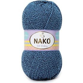 Nako Elit Baby 21350 Mavi Lacivert Muline El Örgü İpi