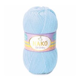 Nako Elit Baby 4687 Bebek Mavisi El Örgü İpi