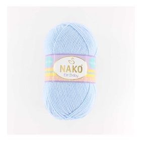 Nako Elit Baby 4687 Bebek Mavisi El Örgü İpi