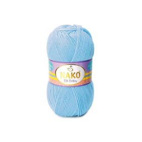 Nako Elit Baby 4687 Bebek Mavisi El Örgü İpi