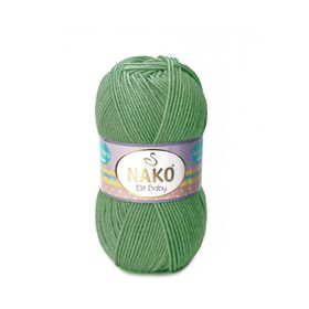 Nako Elit Baby 5956 Yeşil 5'li El Örgü İpi