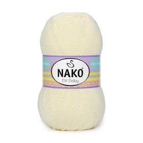 Nako Elit Baby 99064 Ekru El Örgü İpi