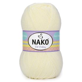 Nako Elit Baby 99064 Ekru El Örgü İpi