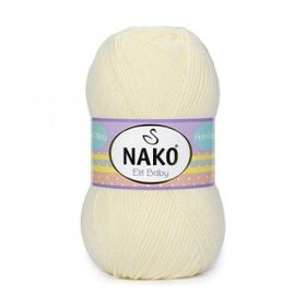 Nako Elit Baby 99064 Ekru El Örgü İpi