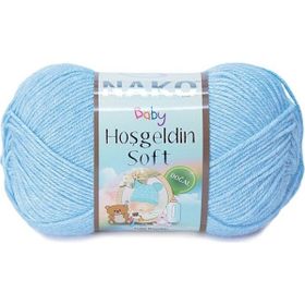 Nako Hoşgeldin Soft 214 Ufuk Mavisi El Örgü İpi