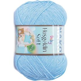 Nako Hoşgeldin Soft 214 Ufuk Mavisi El Örgü İpi