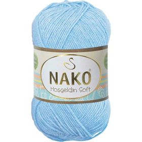 Nako Hoşgeldin Soft 214 Ufuk Mavisi El Örgü İpi
