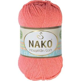 Nako Hoşgeldin Soft 3655 Mercan El Örgü İpi