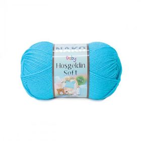 Nako Hoşgeldin Soft 5014 Turkuaz El Örgü İpi