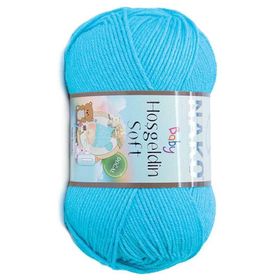 Nako Hoşgeldin Soft 5014 Turkuaz El Örgü İpi