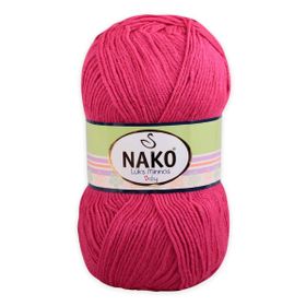 Nako Lüks Minnoş 10676 Kırmızı Elma El Örgü İpi
