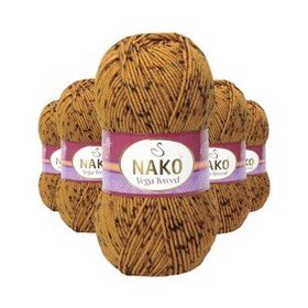 Nako No: 31750 5 Adet Vega Tweed Premium Akrilik El Örgü İpi Yünü