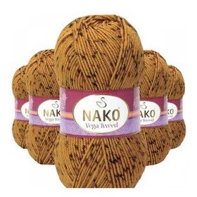 Nako No: 31750 5 Adet Vega Tweed Premium Akrilik El Örgü İpi Yünü
