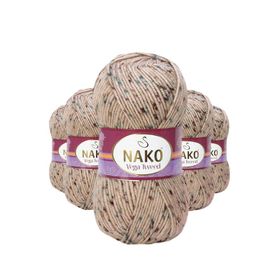 Nako No: 31751 5 Adet Vega Tweed Premium Akrilik El Örgü İpi Yünü