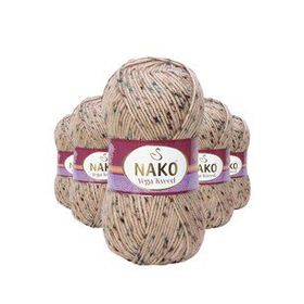 Nako No: 31751 5 Adet Vega Tweed Premium Akrilik El Örgü İpi Yünü