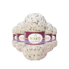 Nako No: 31752 5 Adet Vega Tweed Premium Akrilik El Örgü İpi Yünü