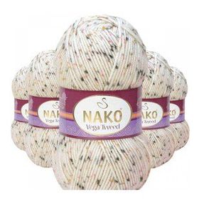 Nako No: 31752 5 Adet Vega Tweed Premium Akrilik El Örgü İpi Yünü