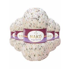 Nako No: 31752 5 Adet Vega Tweed Premium Akrilik El Örgü İpi Yünü