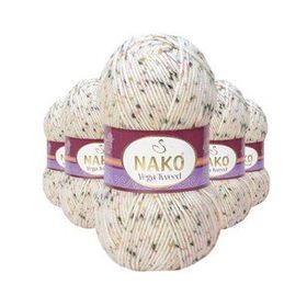 Nako No: 31752 5 Adet Vega Tweed Premium Akrilik El Örgü İpi Yünü