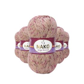 Nako No: 31758 5 Adet Vega Tweed Premium Akrilik El Örgü İpi Yünü