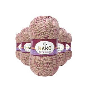Nako No: 31758 5 Adet Vega Tweed Premium Akrilik El Örgü İpi Yünü