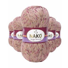 Nako No: 31758 5 Adet Vega Tweed Premium Akrilik El Örgü İpi Yünü