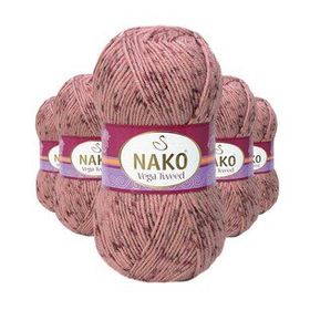 Nako No: 31760 5 Adet Vega Tweed Premium Akrilik El Örgü İpi Yünü