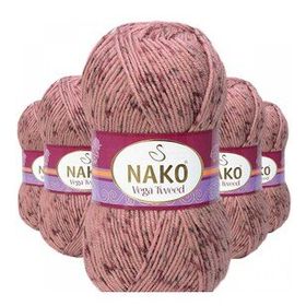 Nako No: 31760 5 Adet Vega Tweed Premium Akrilik El Örgü İpi Yünü