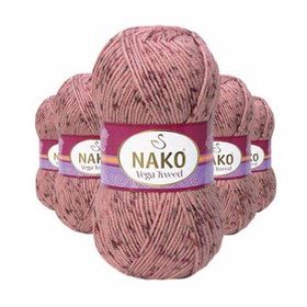 Nako No: 31760 5 Adet Vega Tweed Premium Akrilik El Örgü İpi Yünü