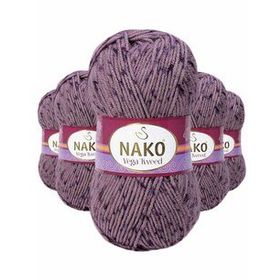 Nako No: 31763 5 Adet Vega Tweed Premium Akrilik El Örgü İpi Yünü