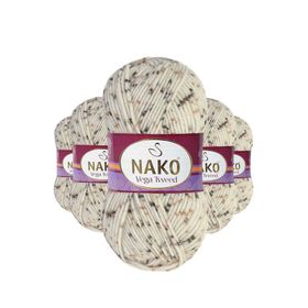 Nako No: 35017 5 Adet Vega Tweed Premium Akrilik El Örgü İpi Yünü