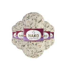 Nako No: 35017 5 Adet Vega Tweed Premium Akrilik El Örgü İpi Yünü