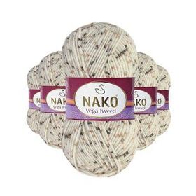 Nako No: 35017 5 Adet Vega Tweed Premium Akrilik El Örgü İpi Yünü