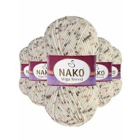 Nako No: 35017 5 Adet Vega Tweed Premium Akrilik El Örgü İpi Yünü